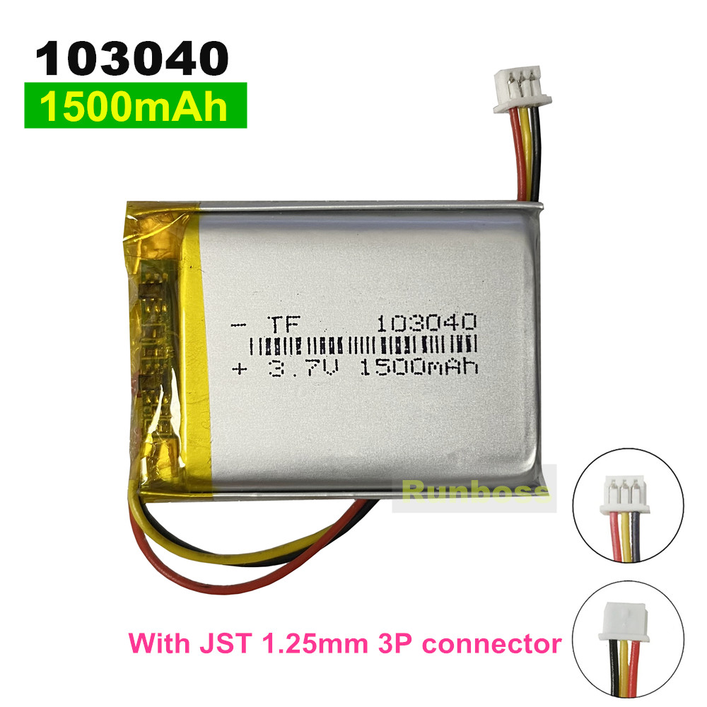 Wedding Power Supply - 1-10 SZTUK 103040 3.7V 1500mAh Polimerowa