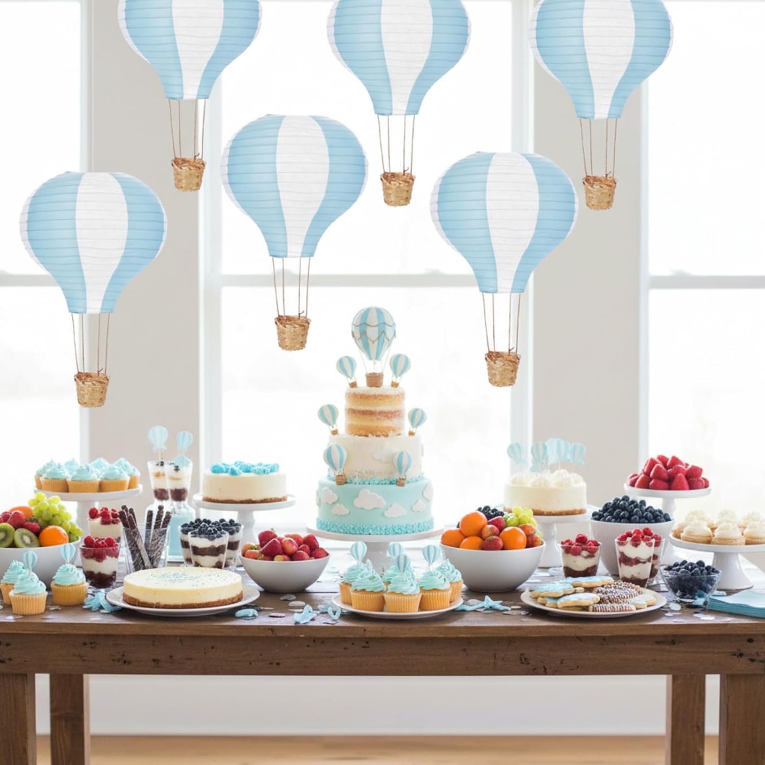 6-12 szt. Wiszące papierowe la – Confetti Balloon Set recenzja i cena