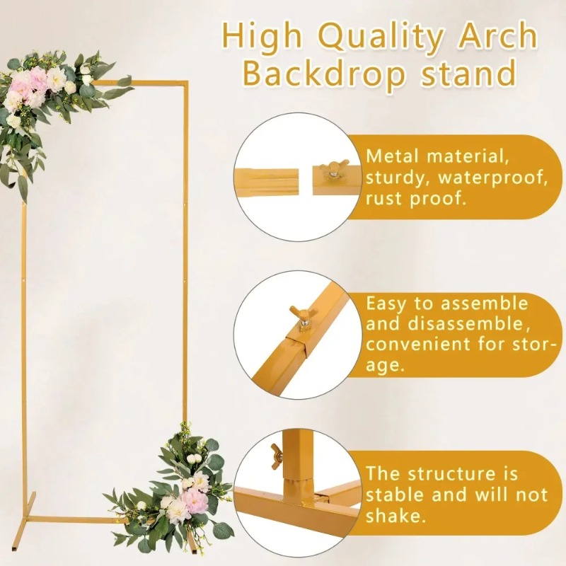 Łuk ślubny 2m x 2m Kwadratowy  – Wedding Support recenzja i cena