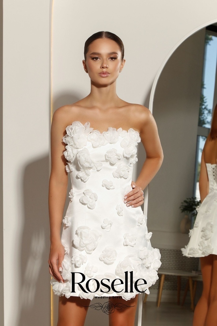 ROSELLE Mini Elegancka Suknia  – Wedding Qw recenzja i cena