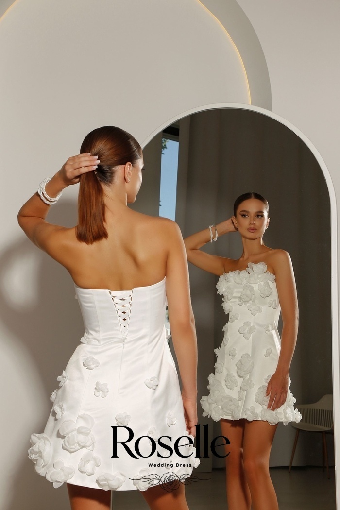ROSELLE Mini Elegancka Suknia  – Wedding Qw recenzja i cena