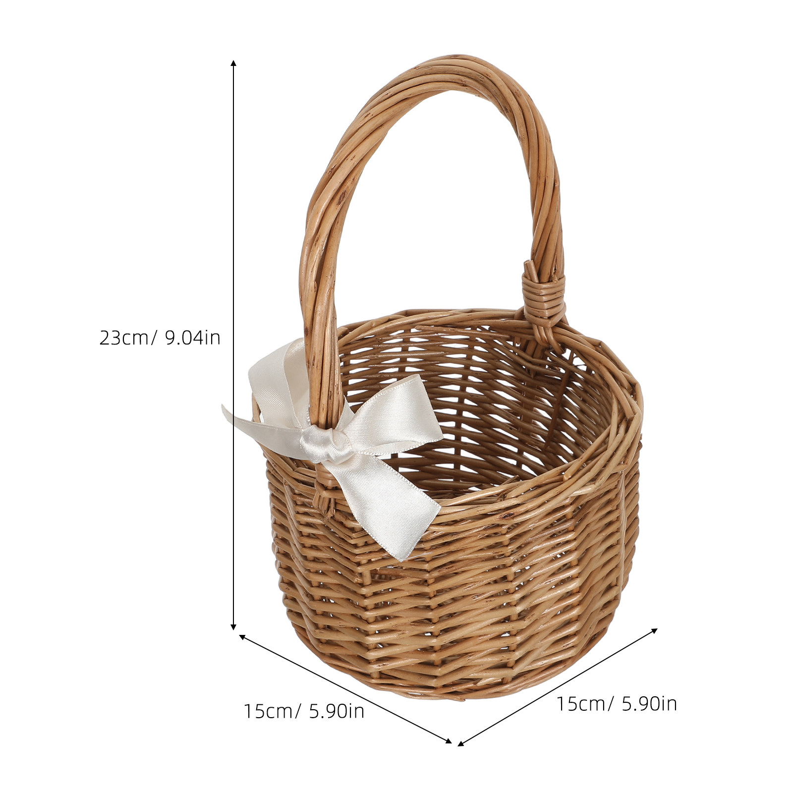Ręcznie pleciony kosz na kwiat – Wedding Hampers recenzja i cena