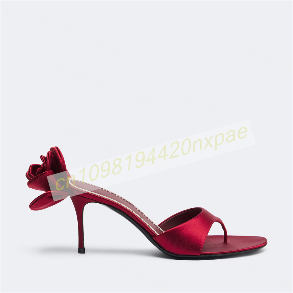 Damskie czerwone satynowe sand – Wedding Dress Supply recenzja i cena