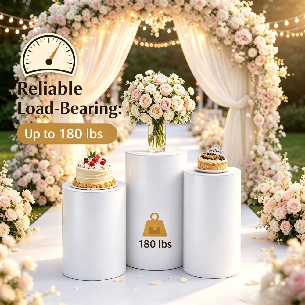 3/5 szt. Białe cylindryczne po – Wedding Party Supply recenzja i cena