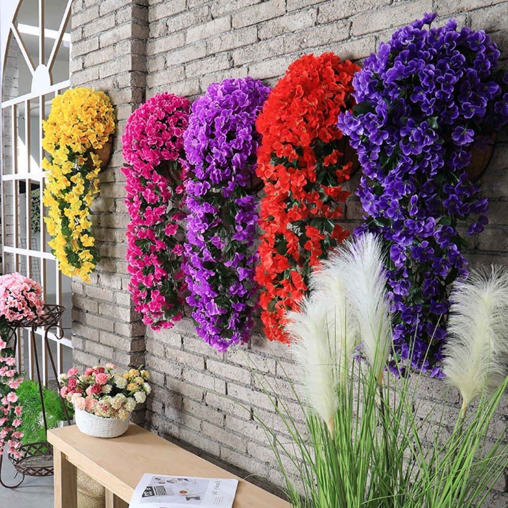 100CM fioletowy sztuczny kwiat – Wedding Hampers recenzja i cena